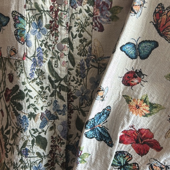 POL magnificent butterfly jacquard shacket NEW - Picture 5 of 9